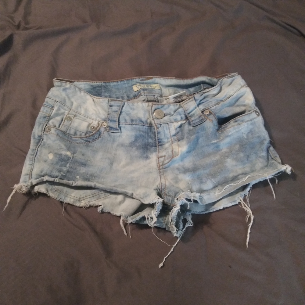 Paris Blues Stonewashed cutoff shorts